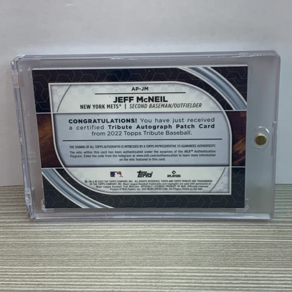 2022 Topps Certified Autograph Jeff McNeil  Mets 43/50 #AP-JM (MISC7) - Picture 2 of 2
